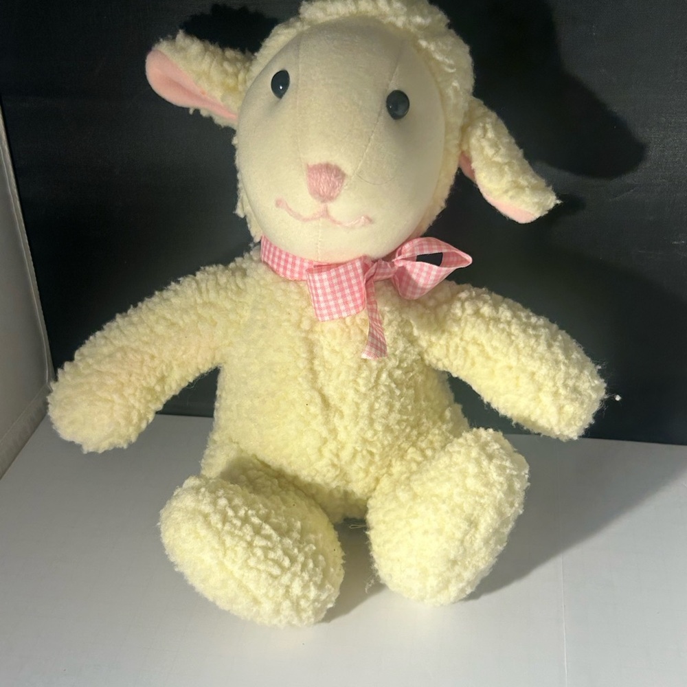 Vintage Applause Fritters Lamb Sheep Plush 10 Inch Cream Stuffed